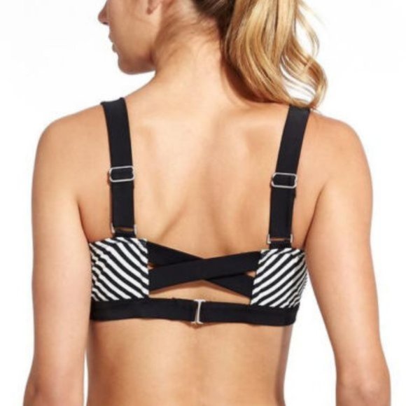 NWT Athleta Bikini Top Slash Stripe Pura 32 B/C - Picture 3 of 14